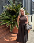 yara long poplin skirt