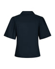 Balara Poplin Shirt i marineblå sett fra siden, skjorte fra Neo Noir hos Image Mandal