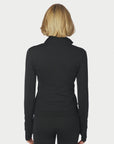 Nolana Zip Blouse i Black fra Neo Noir hos Image Mandal