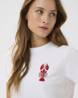 Reannasz T-shirt i bright hvit stylet antrekk, t-skjorte fra Saint Tropez hos Image Mandal