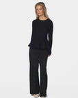 Wallina Peplum Knit Blouse