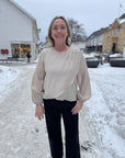 Connycc Drape Blouse i mink stylet antrekk, bluse fra Co'couture hos Image Mandal