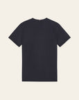 Norregaard T-shirt i marine nærbilde av detaljer, t-skjorte fra Les Deux hos Image Mandal