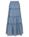 felicia voile skirt blå