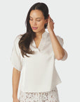 Anelle Heavy Sateen Blouse