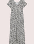 Ellen Long Dress i creme sort print, kjole fra Once Untold hos Image Mandal