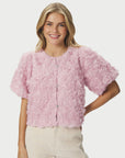 Aisa Flower Blouse i rose bakfra, skjorte fra Neo Noir hos Image Mandal