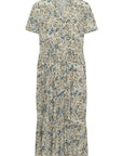 Edasz Ss Maxi Dress i vallarta blue brushed blooms, kjole fra Saint Tropez, sett fra siden – Image Mandal