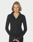 Nolana Zip Blouse i Black fra Neo Noir hos Image Mandal