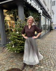 Glitter Plisse Skjørt på modell, skjørt fra Co'couture hos Image Mandal