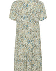 Edasz Ss Dress i vallarta blue brushed blooms, kjole fra Saint Tropez, nærbilde – Image Mandal