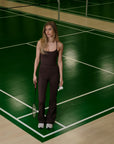 Ulianna Leggings Pants i brun detaljbilde, underdel fra Neo Noir hos Image Mandal