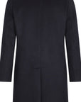 Miles Wool Coat i marineblå sett fra siden, yttertøy fra Urban Pioneers hos Image Mandal