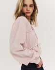 Indiana String Blouse i vasket rosa rutete, bluse fra Once Untold hos Image Mandal