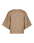 Rosella Boucle Mini Jacket i taupe stylet antrekk, yttertøy fra Neo Noir hos Image Mandal