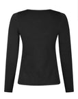 Teller Knit Blouse i sort på modell, bluse fra Neo Noir hos Image Mandal