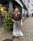 Glitter Plisse Skjørt nærbilde av detaljer, skjørt fra Co'couture hos Image Mandal