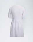 Leontine Dress i hvit sett fra siden, kjole fra Urban Pioneers hos Image Mandal