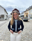 Zelma Knit Denim Cardigan detaljbilde, cardigan fra Neo Noir hos Image Mandal