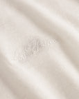Emmanuel Knit Polo i light elfenben nærbilde av detaljer, genser fra Les Deux hos Image Mandal