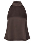 Zuzeel M Top i brun i polyester, bluse fra MBYM hos Image Mandal