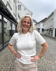 Milasz Ss Pullover i ice i viskose, cardigan fra Saint Tropez hos Image Mandal