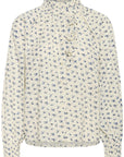 Omeliasz Shirt i turtledove mini blomstret i bomull, skjorte fra Saint Tropez hos Image Mandal