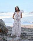 Netali Spring Flower Top i off white, bluse fra Neo Noir, stylet – Image Mandal