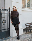 Lottuna Drapy Mesh Blouse