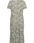 Edasz Ss Maxi Dress i vallarta blue brushed blooms, kjole fra Saint Tropez, detaljbilde – Image Mandal