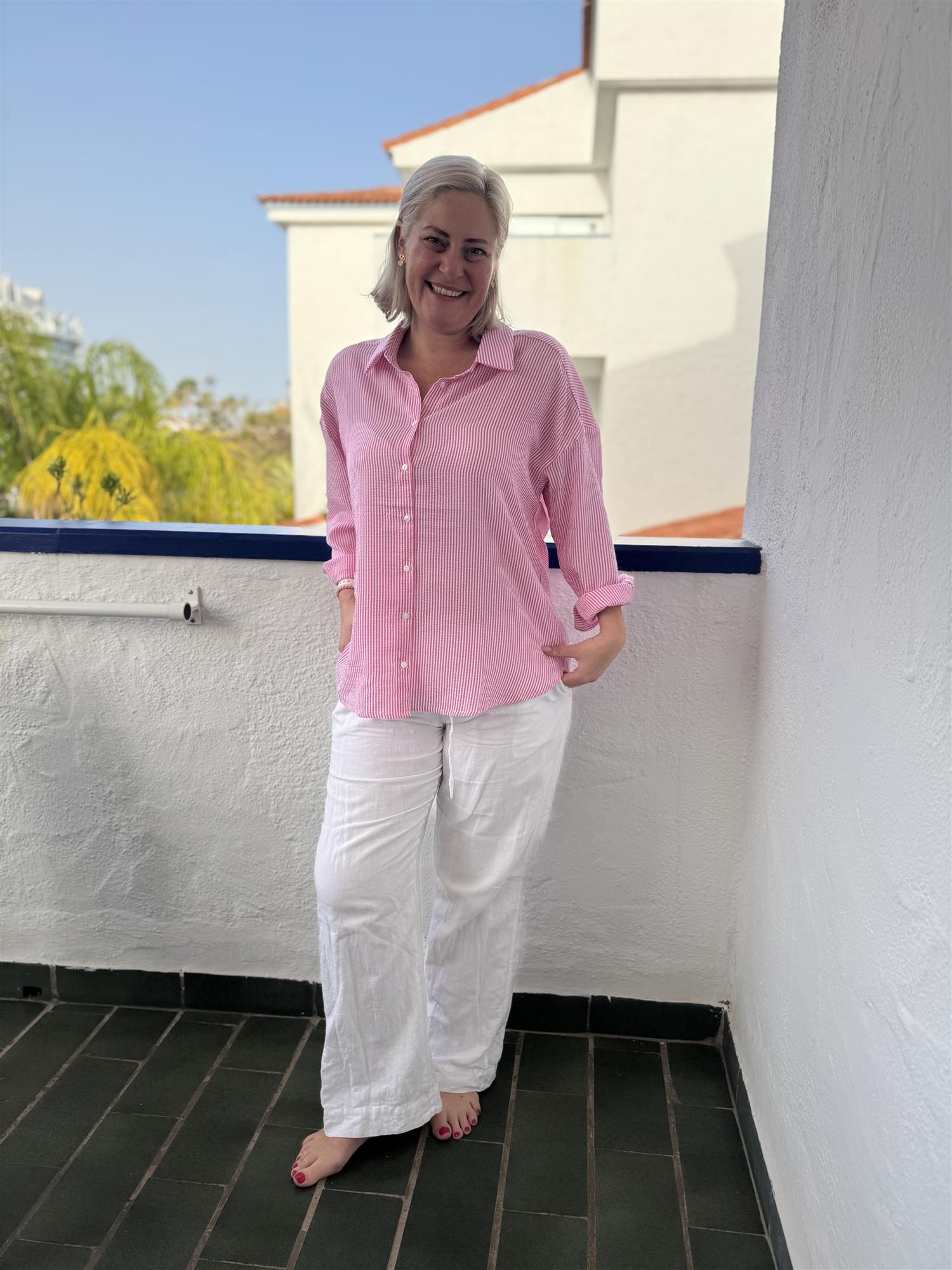 Sonja Shirt i rosa ekstra vinkel, skjorte fra A-view hos Image Mandal