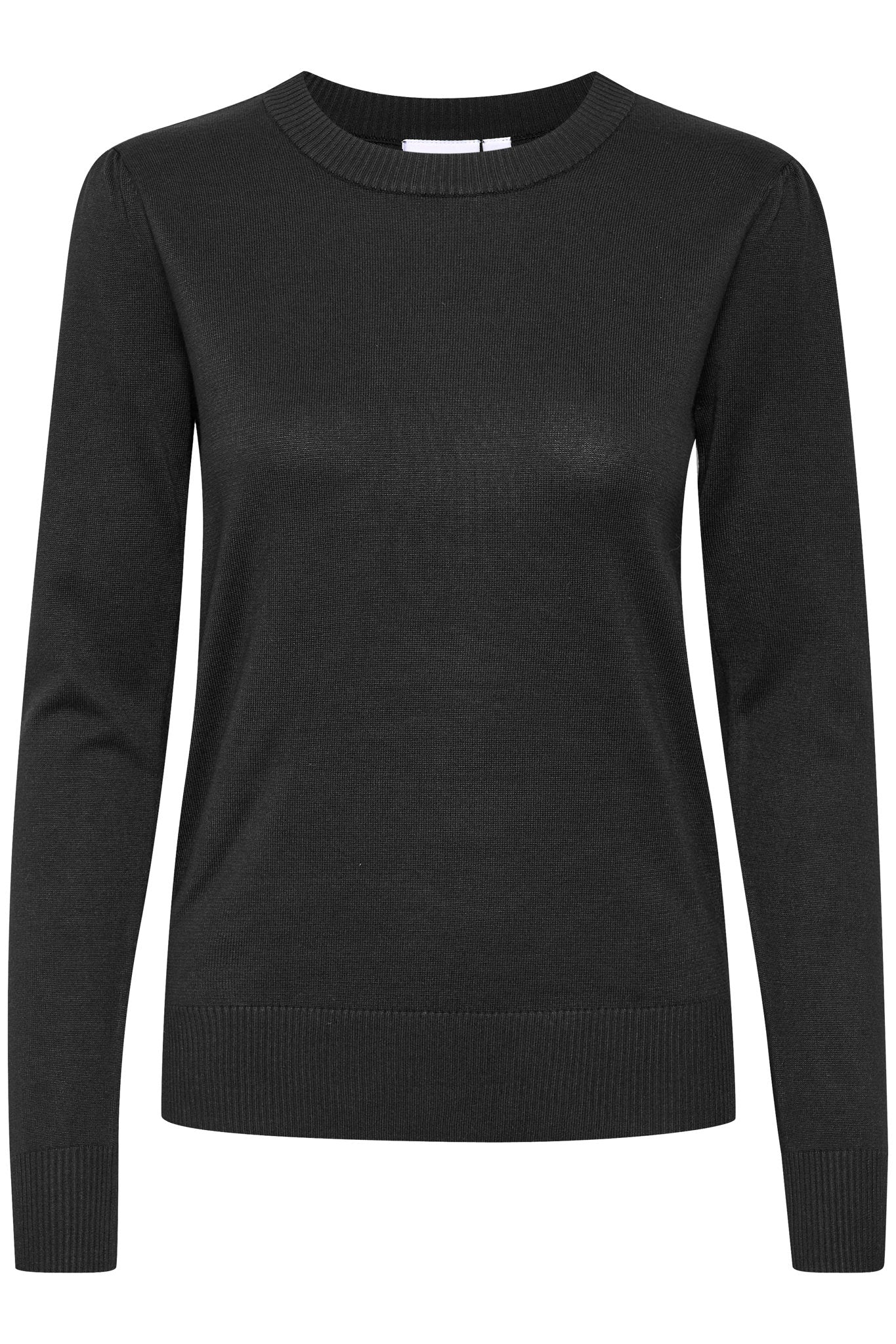 Mila Pullover i sort i viskose, genser fra Saint Tropez hos Image Mandal