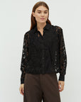 Nira M Shirt i sort i bomull, bluse fra MBYM hos Image Mandal