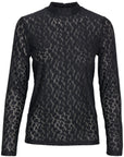 Saint Tropez Rasmin bluse – forfra med leopardmønster