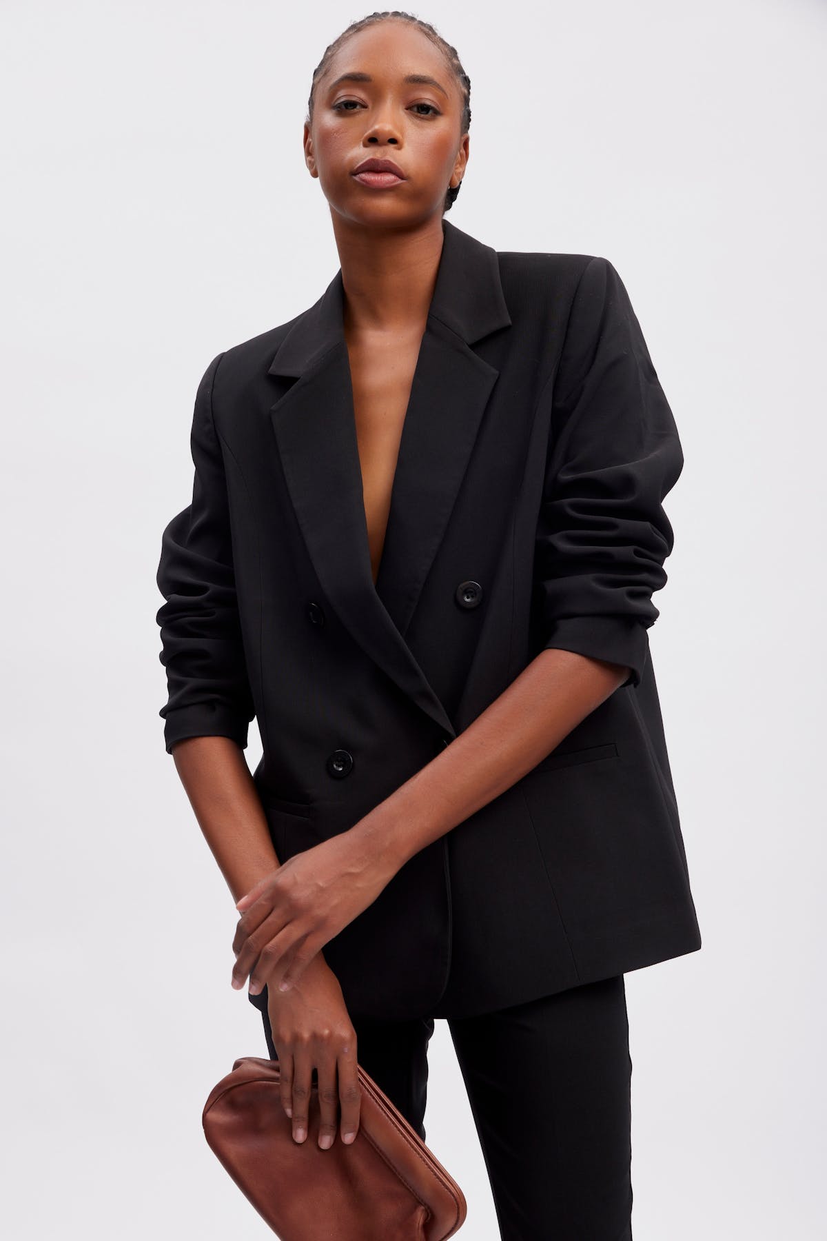 Gestuz Joelle blazer – forfra på modell