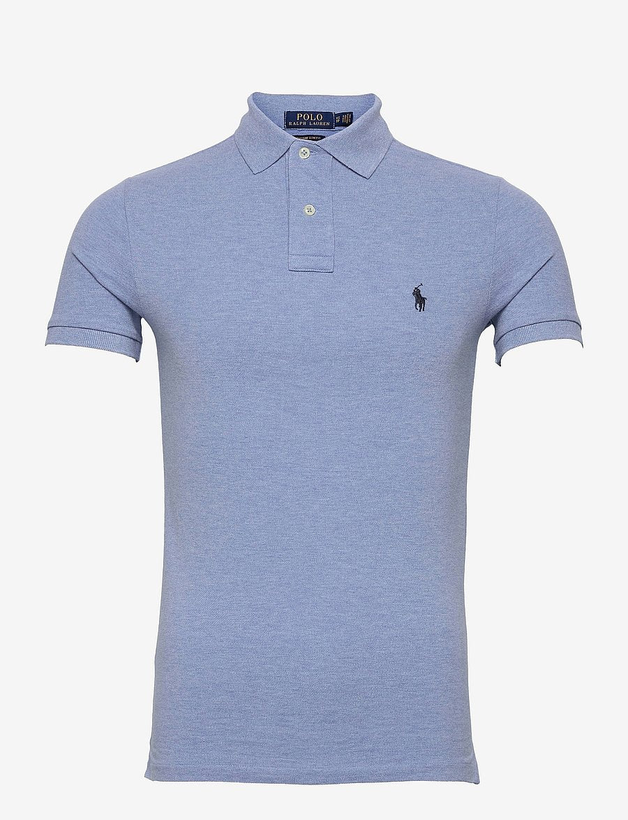 Polo Ralph Lauren Custom Slim Fit Mesh polo – liggende packshot forfra