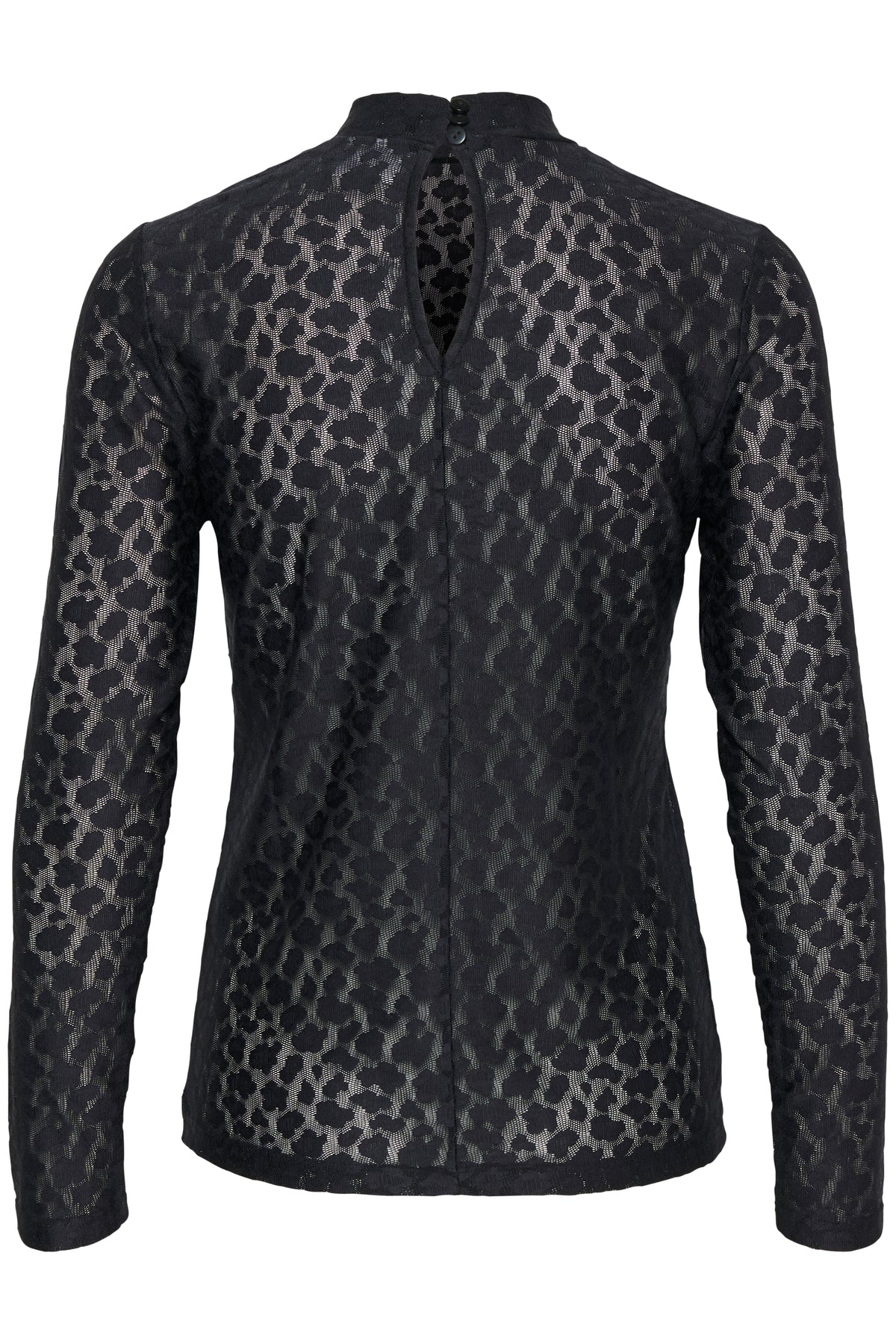 Saint Tropez Rasmin bluse – bakfra med leopardmønster