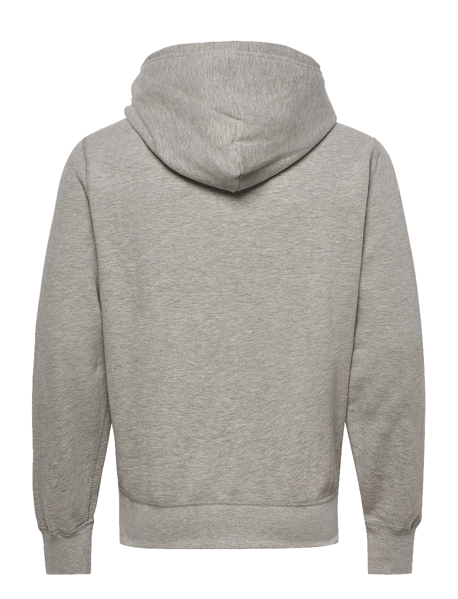 Polo Ralph Lauren RL Fleece hettegenser med glidelås – liggende packshot bakfra
