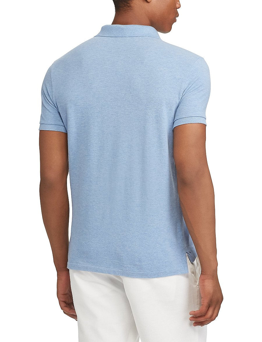 Polo Ralph Lauren Custom Slim Fit Mesh polo – detalj bakfra på modell