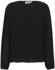 Saint Tropez Hooma bluse – forfra, plissert