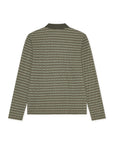 Knitted Stripe Ls Polo