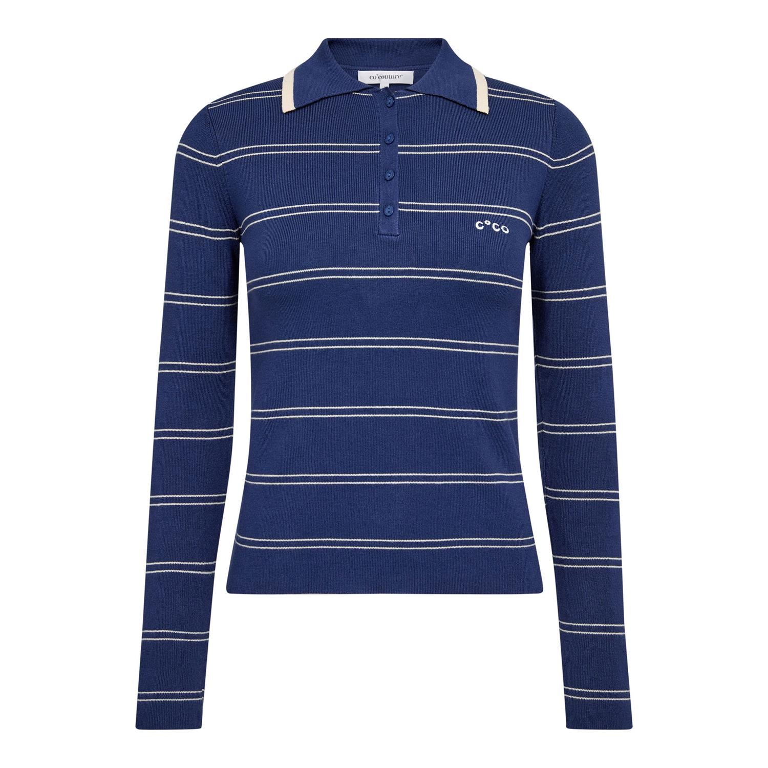 Luecc Stripe Polo Knit
