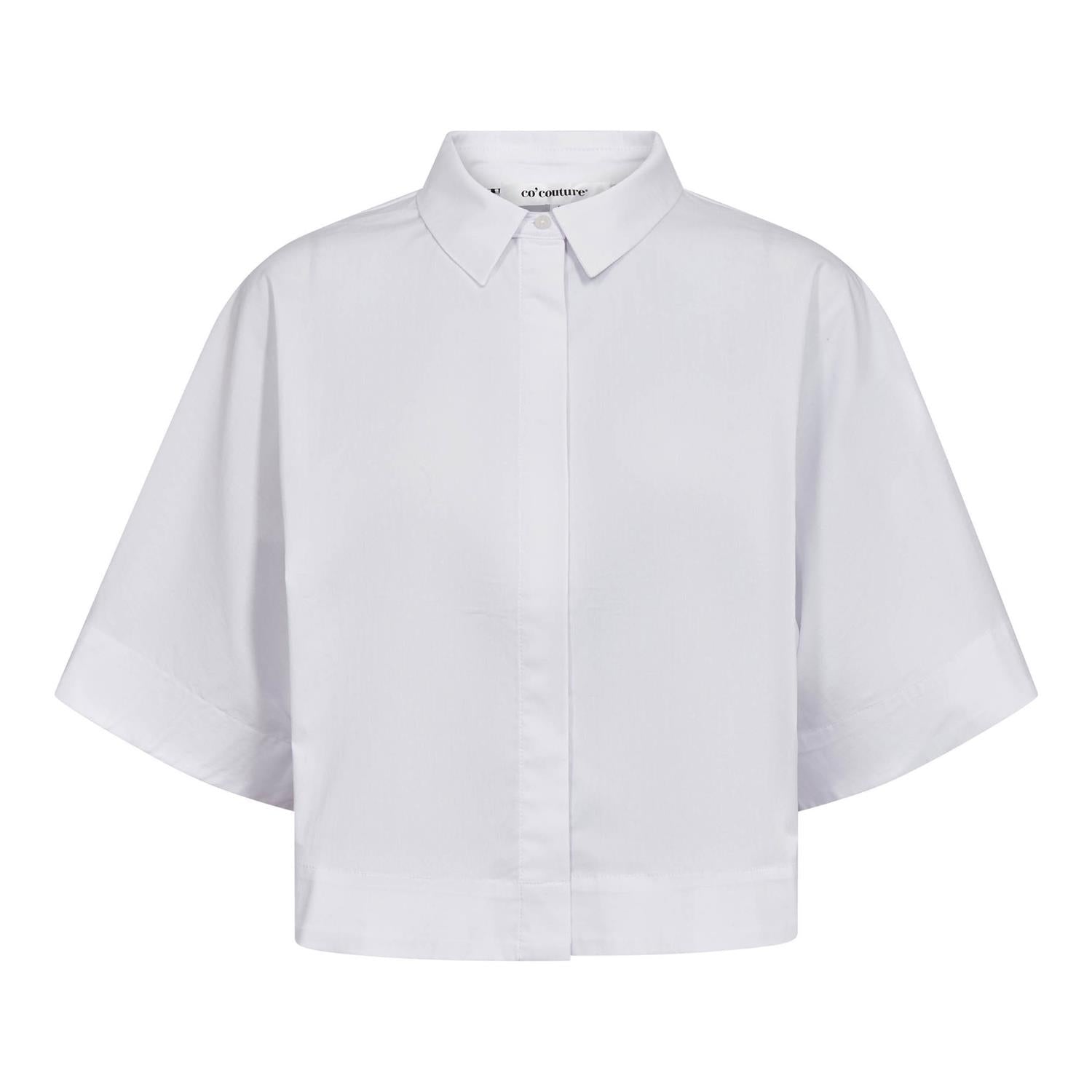 Elaracc Ss Shirt i hvit sett fra siden, skjorte fra Co'couture hos Image Mandal