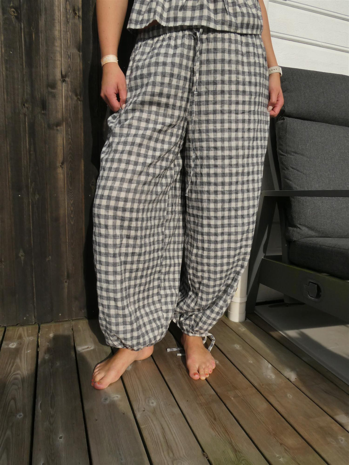 Roxane Balloon Check Pants