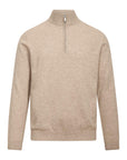 Sairus Halfzip i beige bakfra, genser fra Urban Pioneers hos Image Mandal