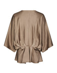 Rivina Heavy Sateen Blouse på modell, skjorte fra Neo Noir hos Image Mandal