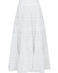 Felicia S Voile Skirt i hvit nærbilde av detaljer, skjørt fra Neo Noir hos Image Mandal
