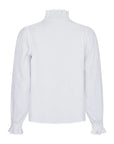 Brielle Solid Blouse i hvit sett fra siden, bluse fra Neo Noir hos Image Mandal