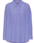 Sonja Shirt i blå nærbilde av detaljer, skjorte fra A-view hos Image Mandal