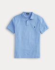 Basic Mesh Ssl Knit i blå i bomull, piké fra Polo Ralph Lauren hos Image Mandal